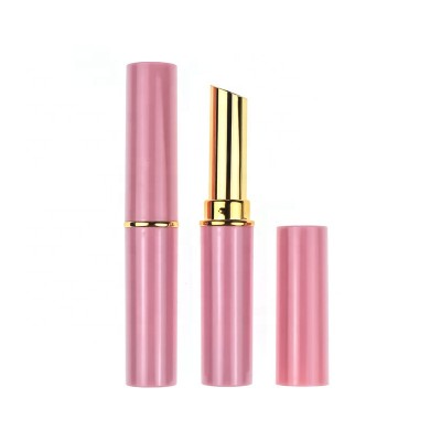 High quality directly fill pink and black color lip balm tube make your own Empty lipstick tube packaging container